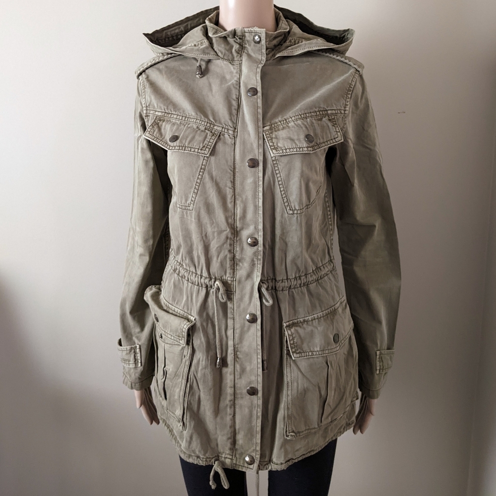 Aritzia Talula Safari cargo utility military jacket, women's xxs
